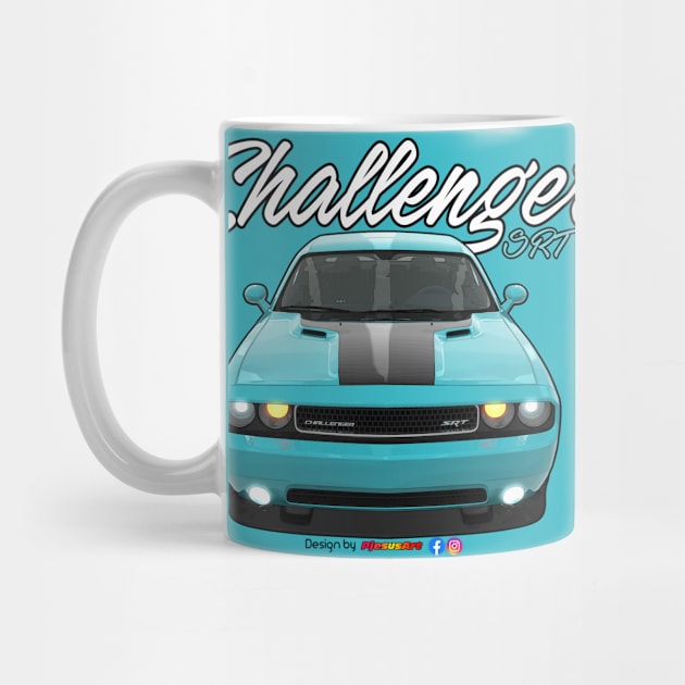 Challenger SRT8 Light Blue by pjesusart by PjesusArt